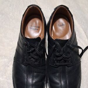 Clarks Black Oxfords Smooth Leather Formal Shoes